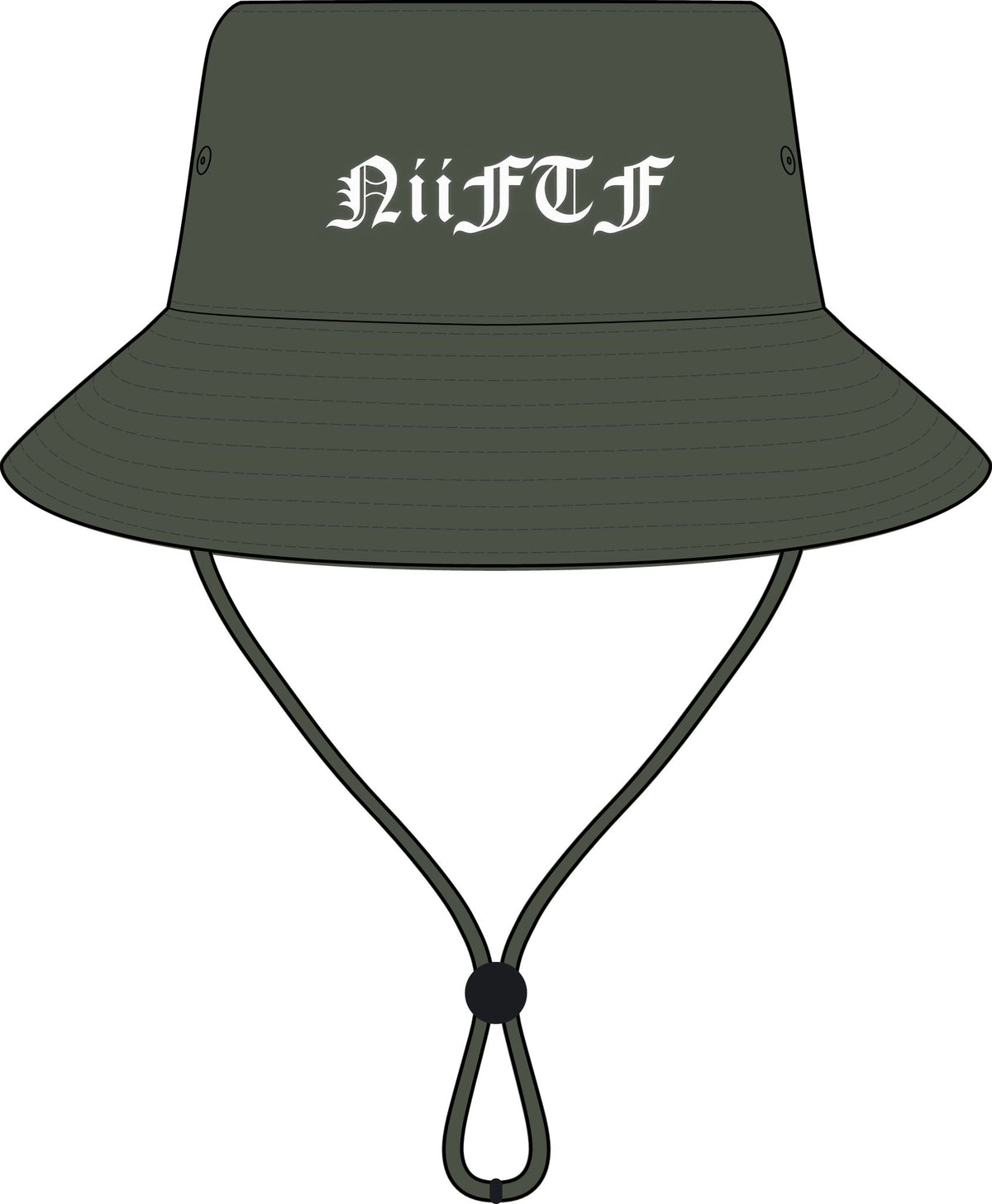 Wide Brim Bucket Hat